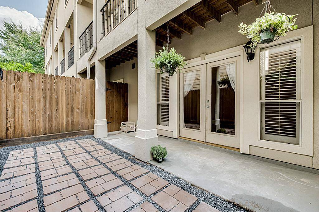 The Private Courtyard located just off the Master Bedroom.