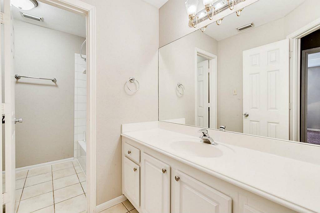 The Full Bathroom shared by the secondary bedrooms