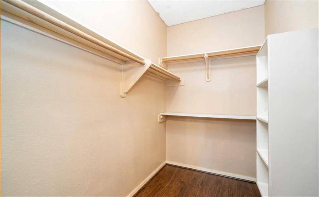 double walk-in closet