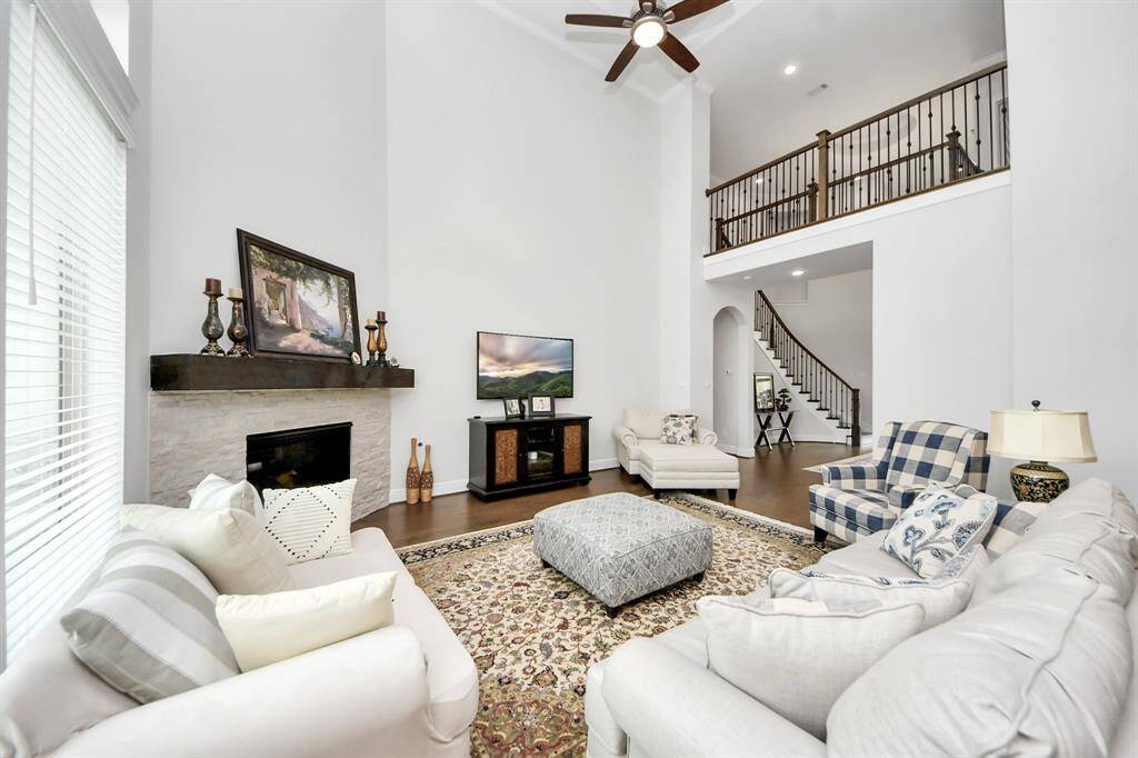 Two story, open family room