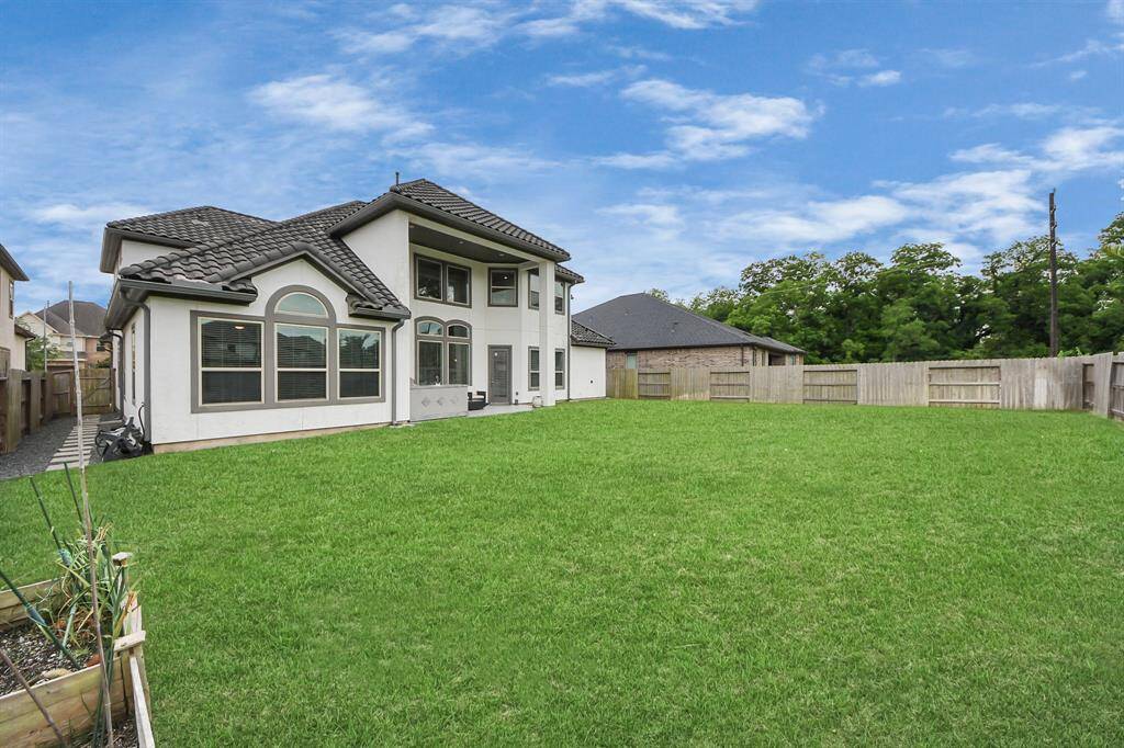 Large backyard