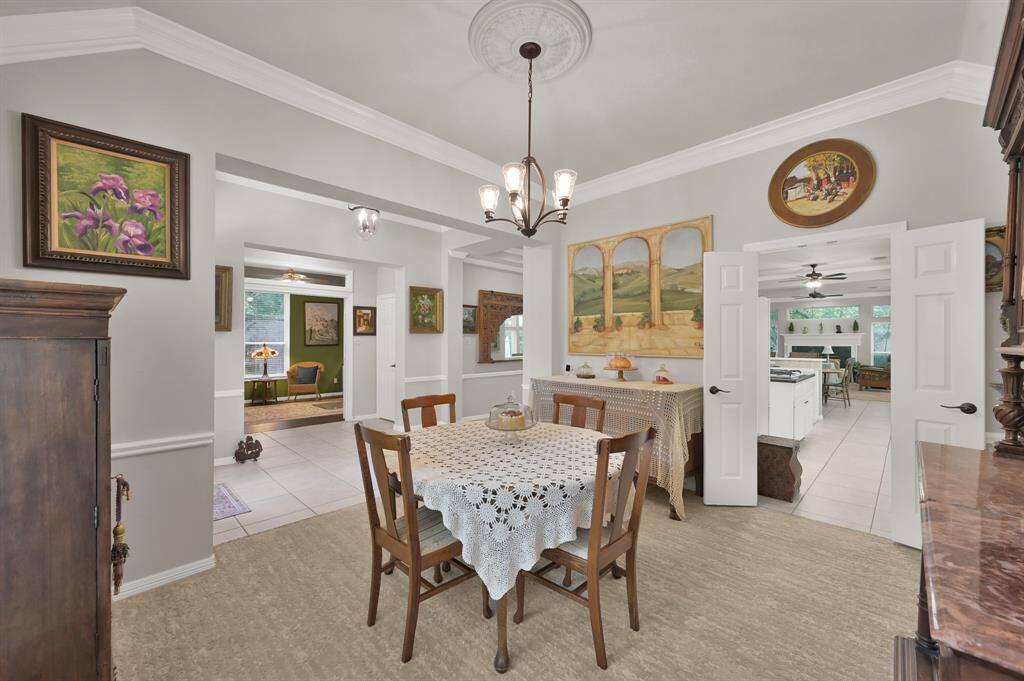 Another view of the formal dining