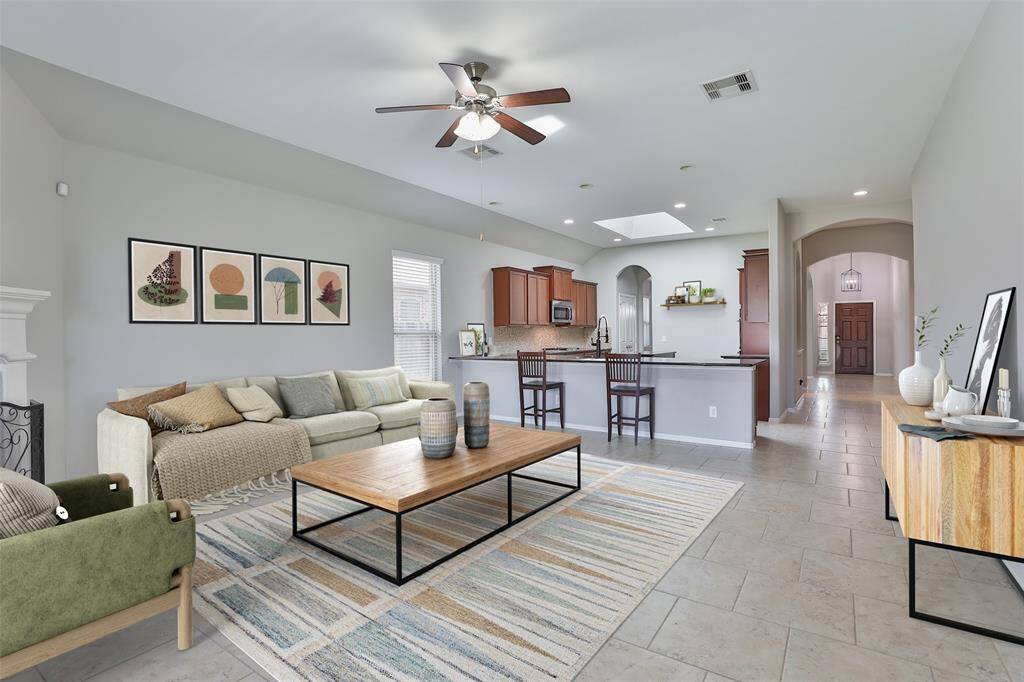 Large spacious living area offering endless concept ideas for your perfect furniture layout!