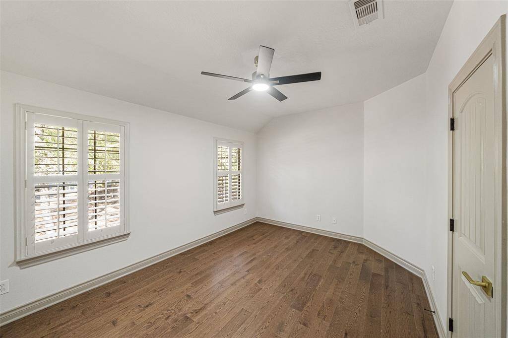 14X12 SECONDARY BEDROOM New fan with 8 blades & integrated light being installed.