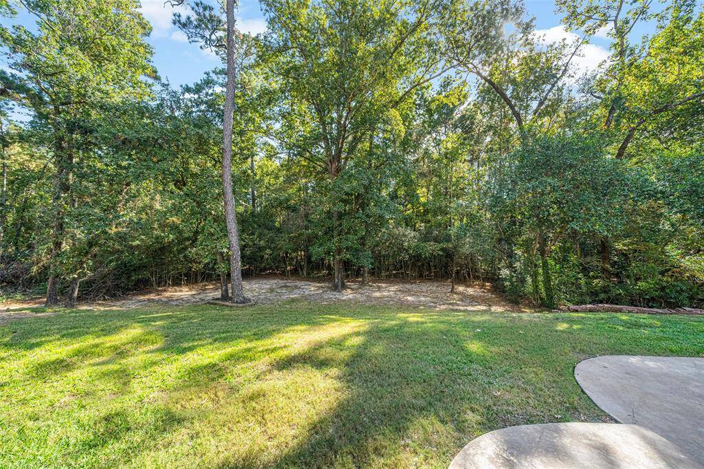 BACKYARD  What privacy & beauty! Amazingly beautiful treed lot with the property line going into the trees.  There is 20 feet of treed buffer to be maintained by restrictive covenants between neighbors, in back and on the sides of each lot.  With neighbors also maintaining these majestic tree buffers, creates 40 feet of privacy between the lots.