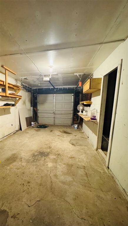 Garage interior.