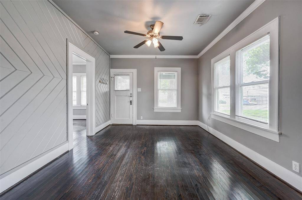 Plenty of windows allow natural light in