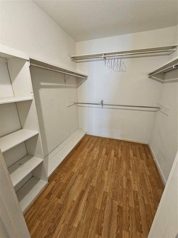 Walk-in closet in the first bedroom