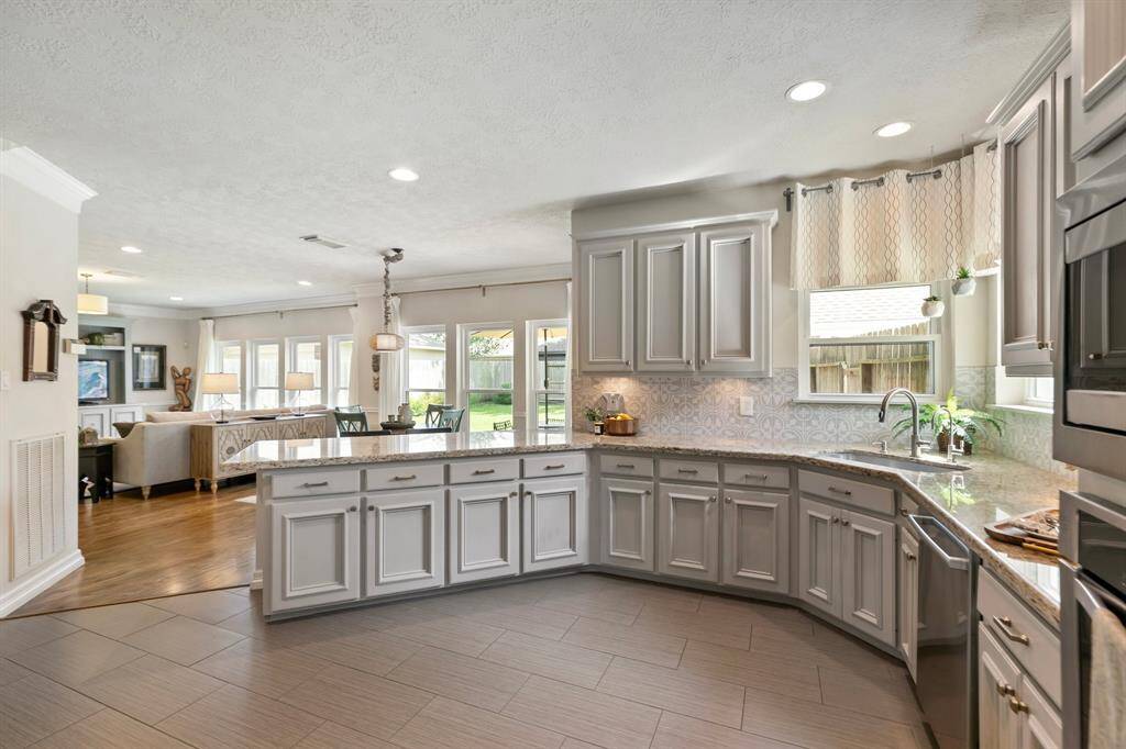 More countertops and cabinets