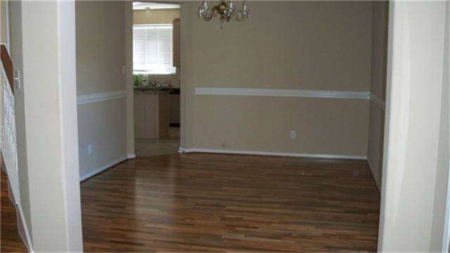 Dinning room with new hardwood.