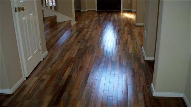 Entry with new hardwood.
