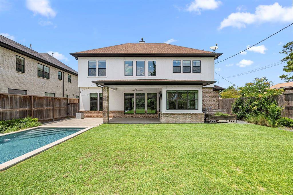 Huge yard, room for pool and play.