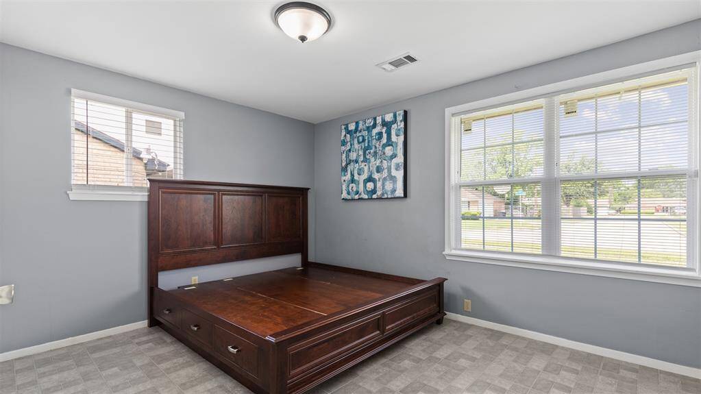Primary Bedroom at the Front of the Home