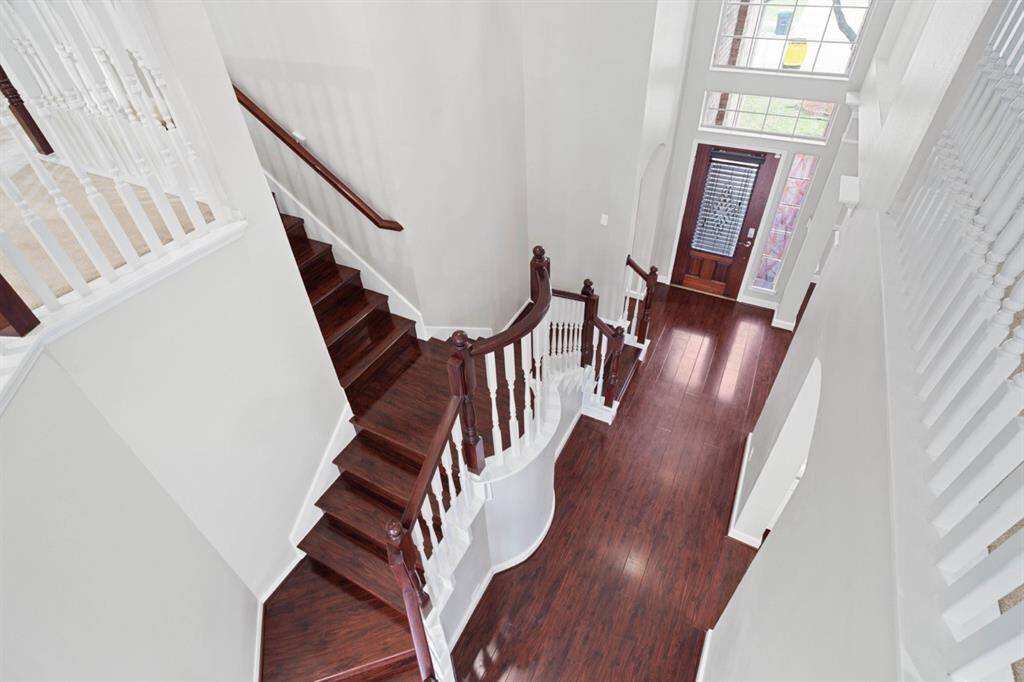 View of entry and staircase