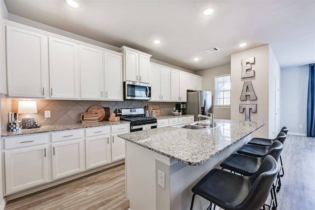 Spacious kitchen with generous cabinet space