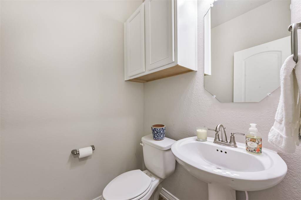 Powder room on first floor