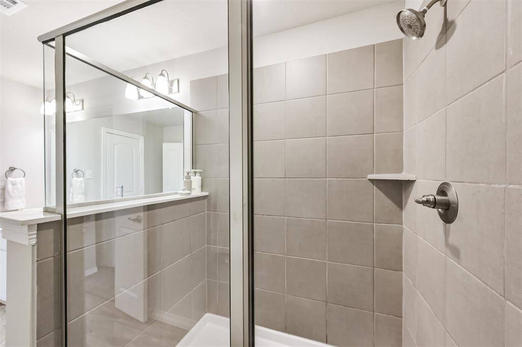 Large walk in shower in primary ensuite