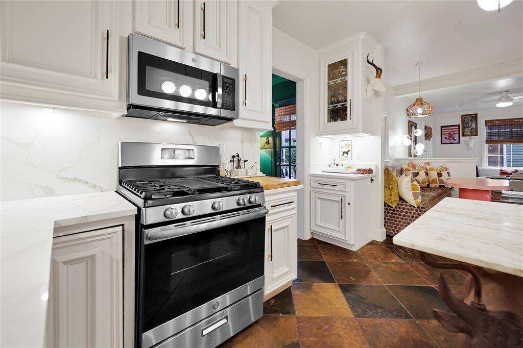 All new stainless appliances for a sleek modernized look