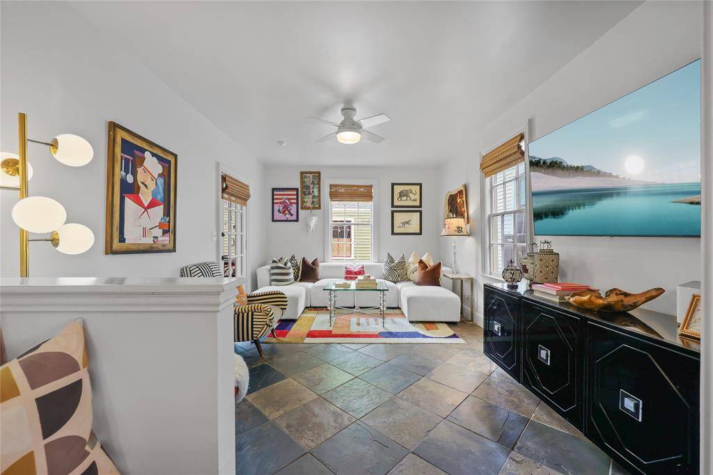 Open concept from the kitchen to the den