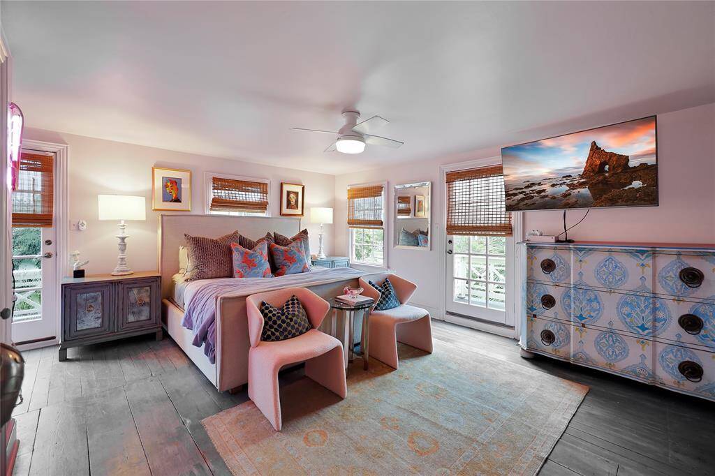 Primary bedroom has been completely repainted and modernized