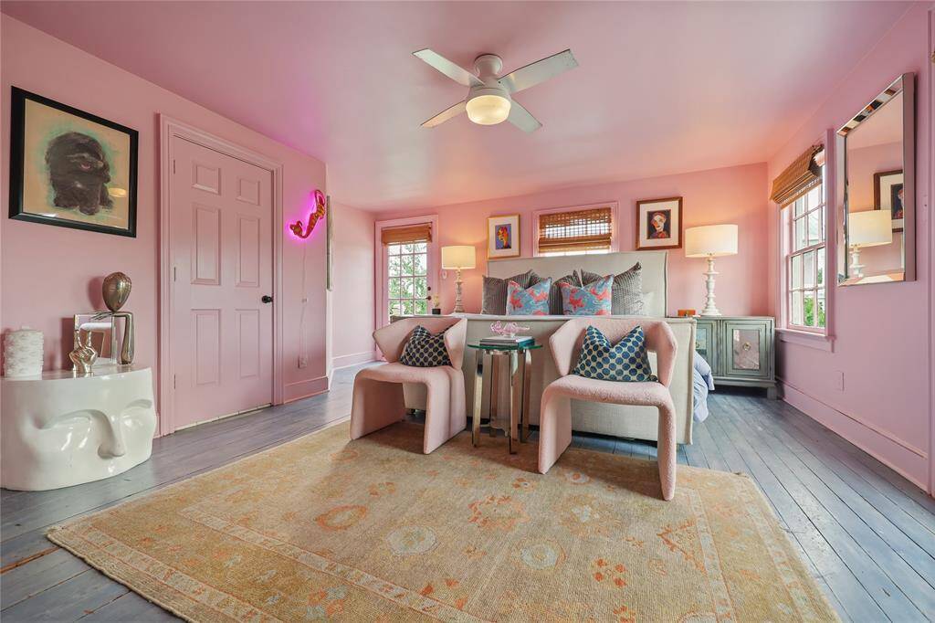 Spacious primary bedroom with plenty of natural light!