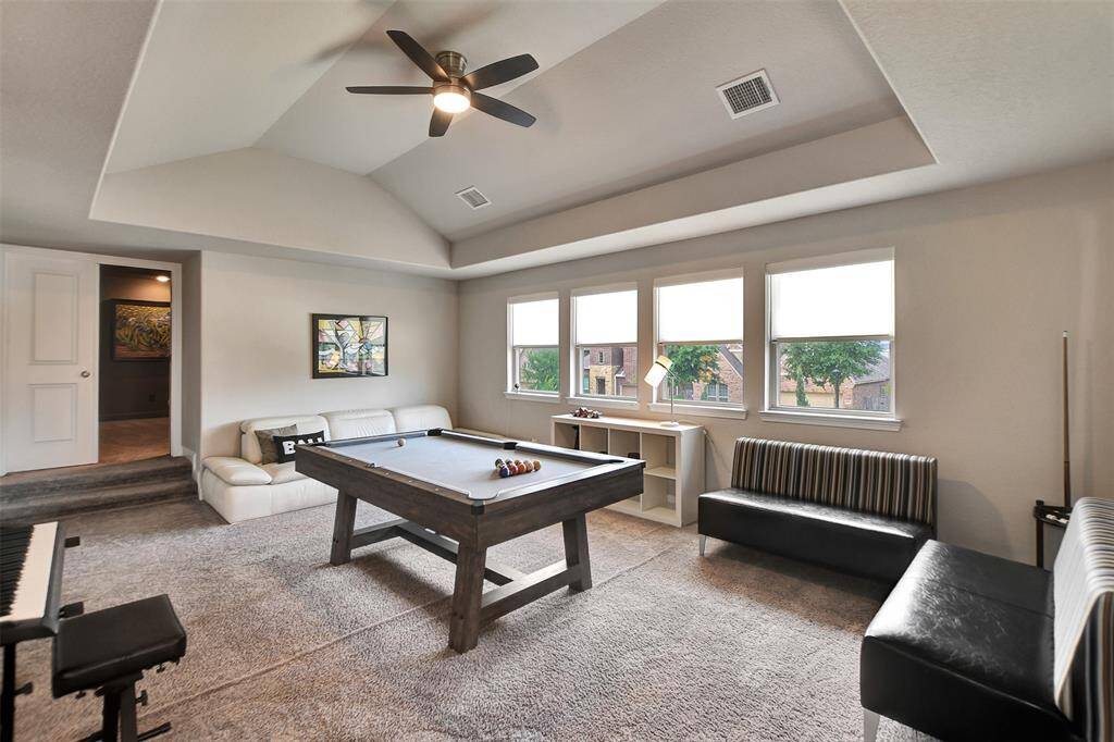 This is the perfect gameroom for teenagers or for adults.