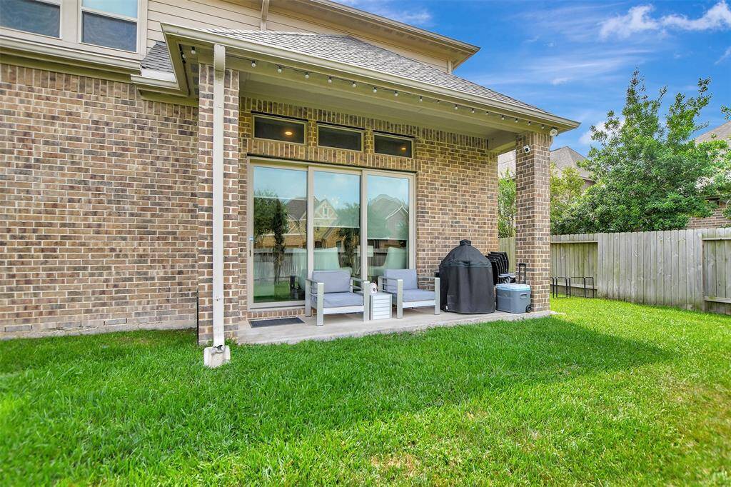 Covered patio.