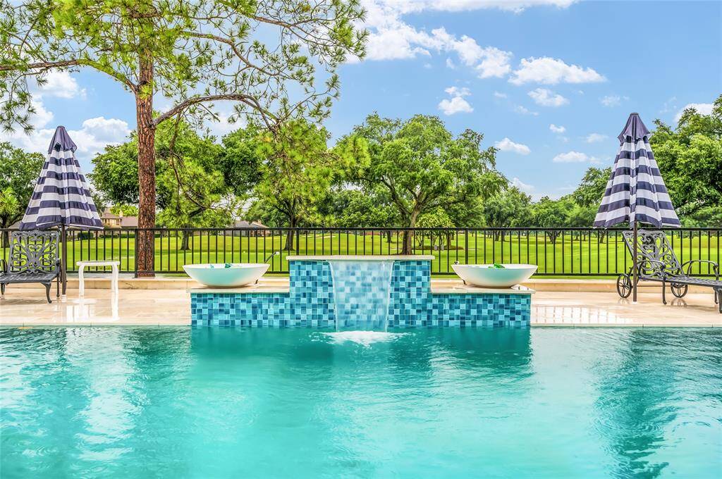 Refreshing POOL with waterfall.