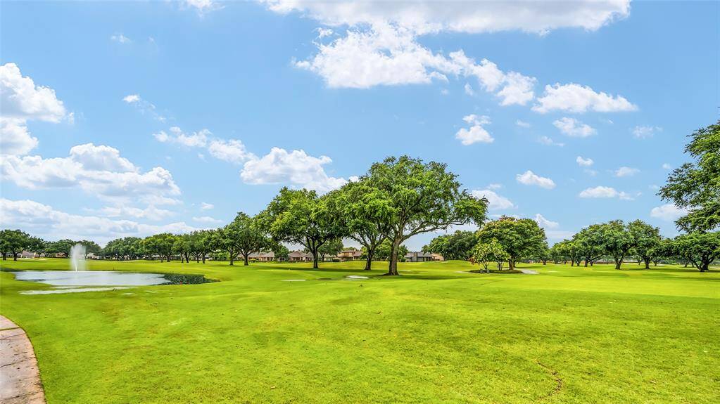 Private golf cart driveway onto the Sugar Creek Country Club Golf Course.