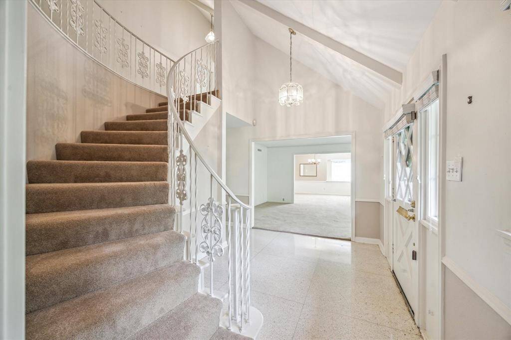 Alternate view of the entry looking to the formals.