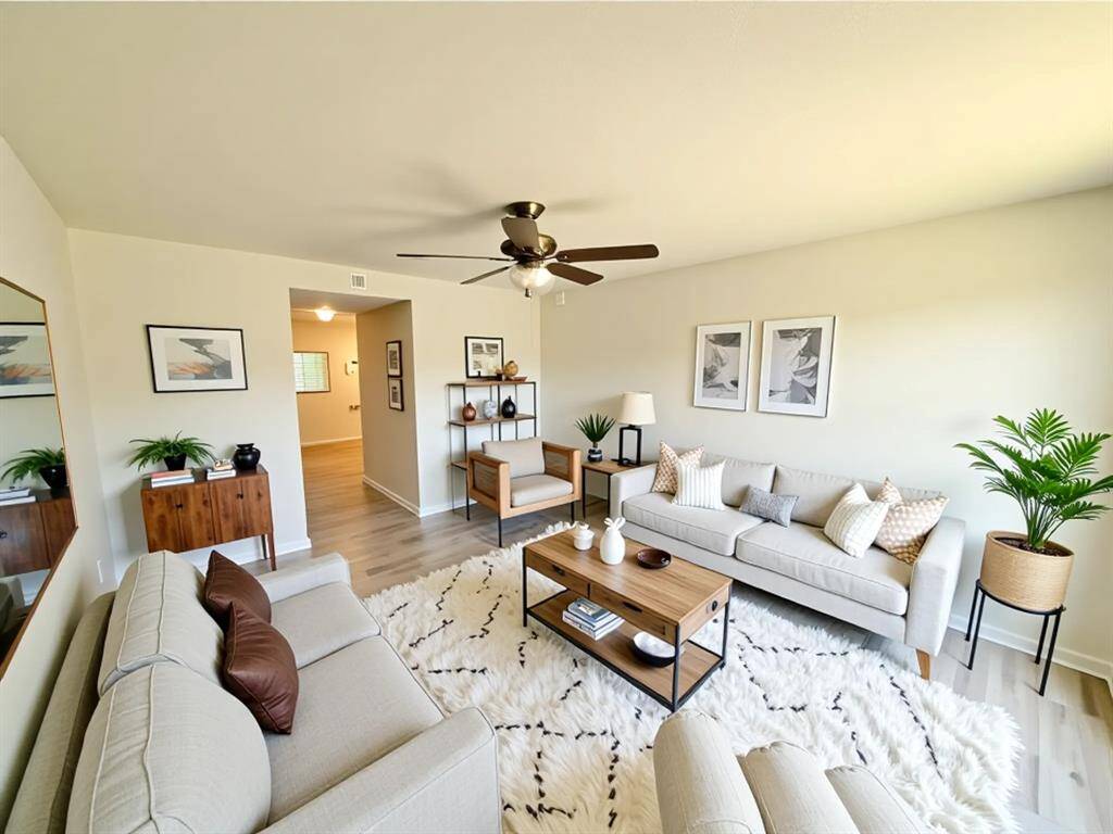 AI Staged Living Room