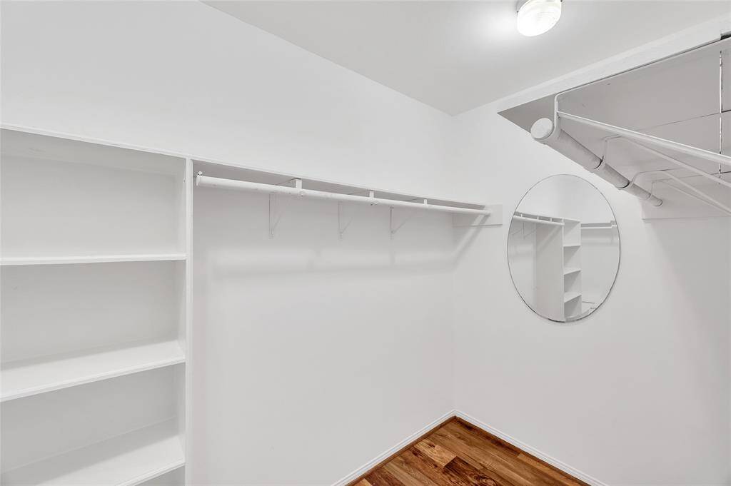 Large walk-in closet in primary bedroom