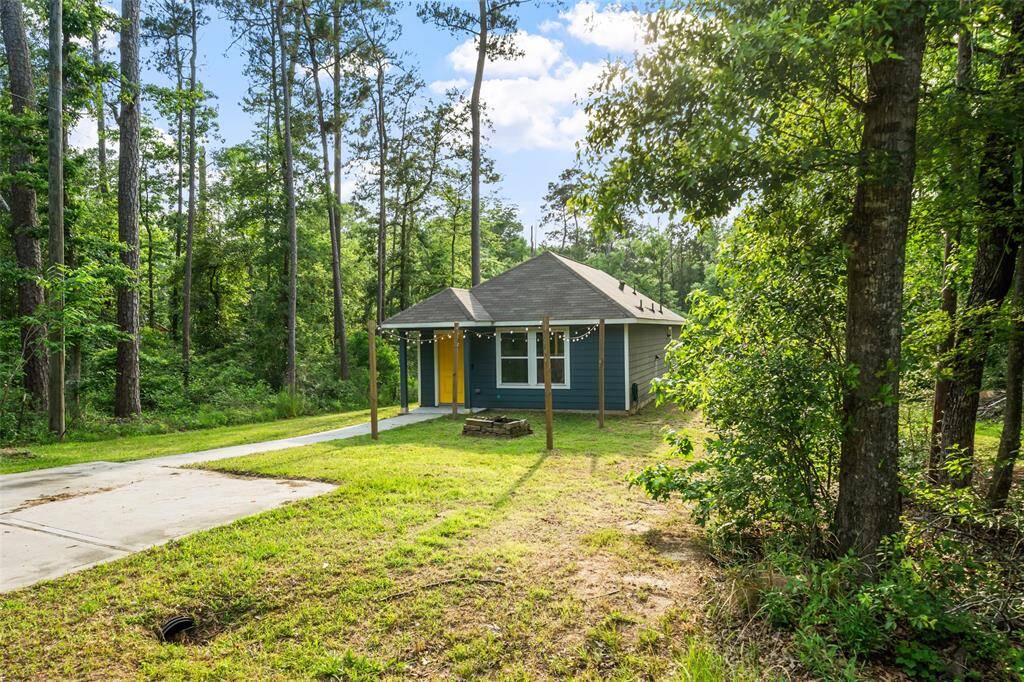 Mature trees provide privacy.