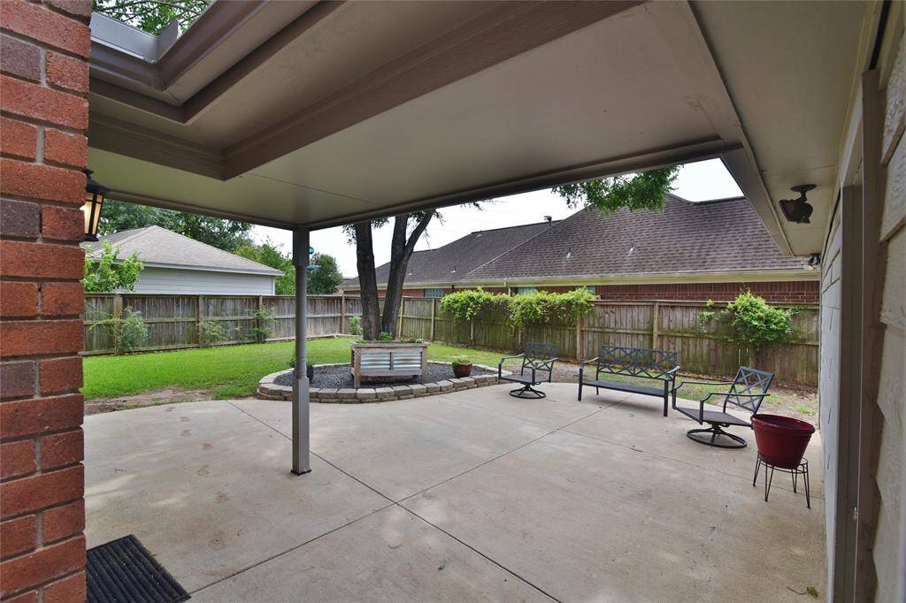 Picture perfect view of your back yard....