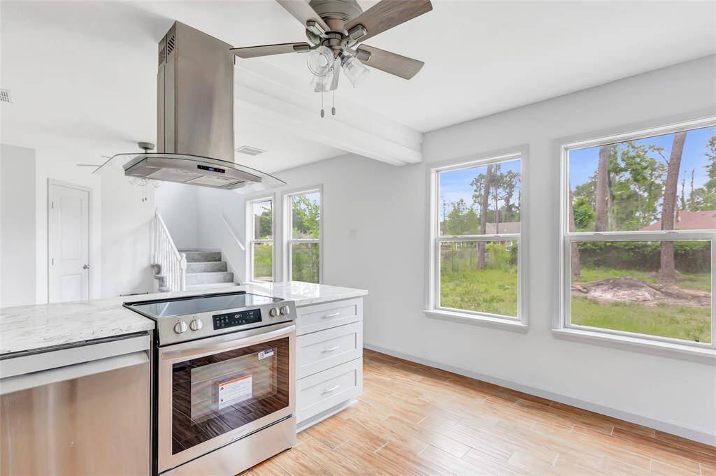 Spacious walk-in pantry