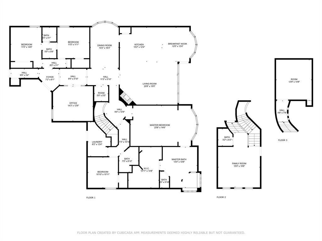 Floor Plan with approximate measures. Please verify all measurements.