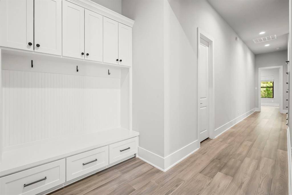 Mudroom off garage entry