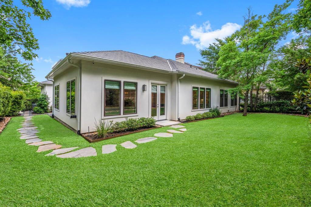 Low maintenance backyard