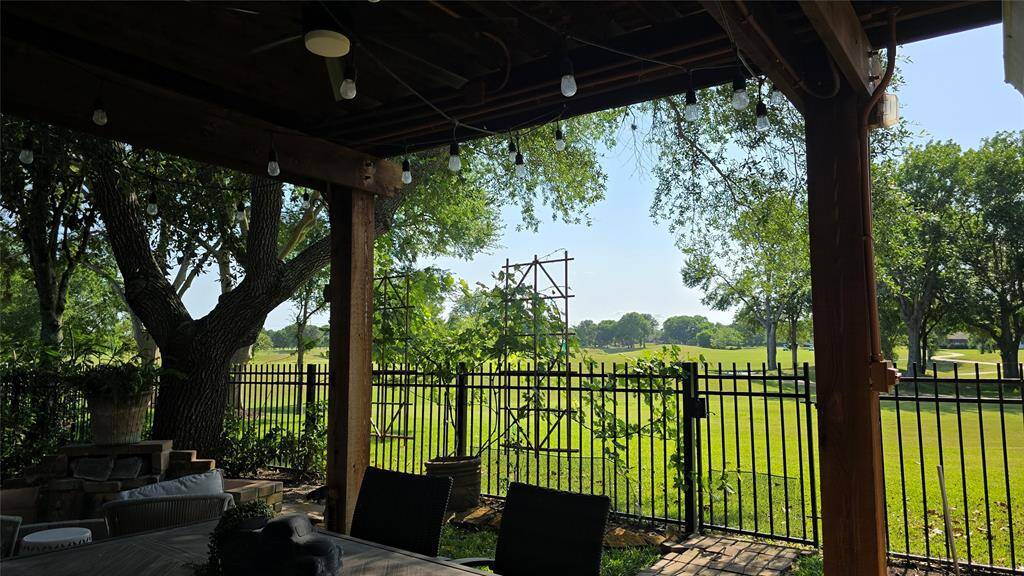 Back Garden looking out at the Grape Vine and Golf Course