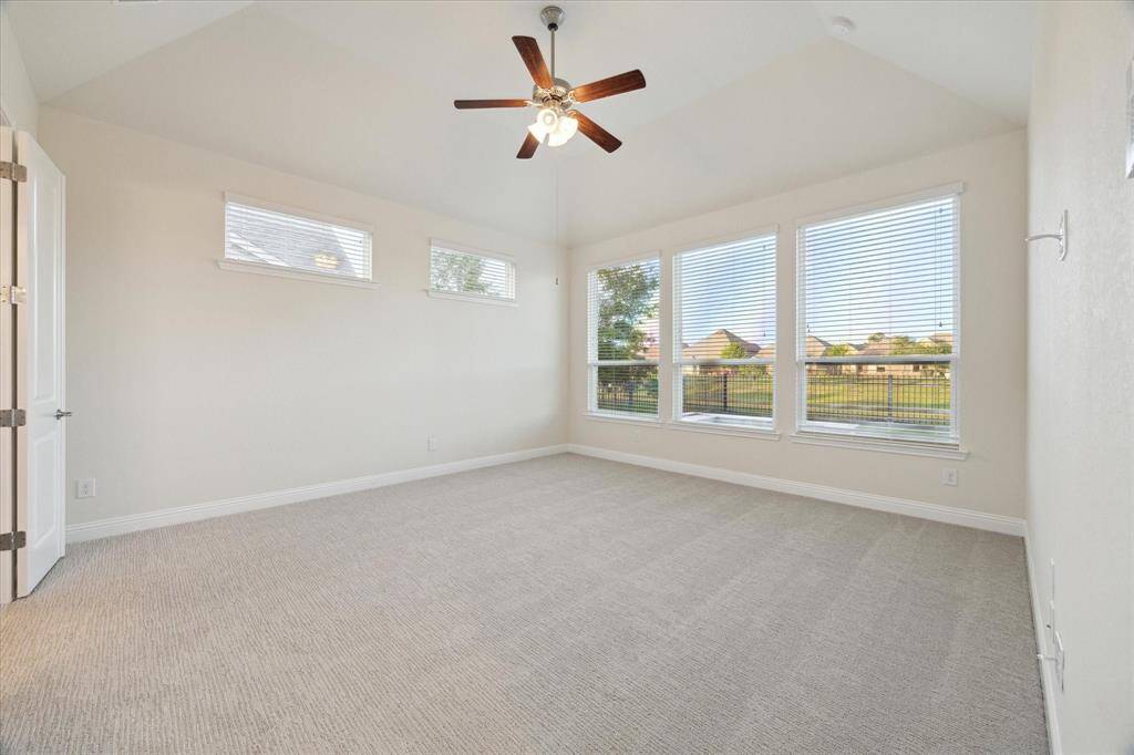 The primary oasis is a treat with dreamy views of the pool scape.
