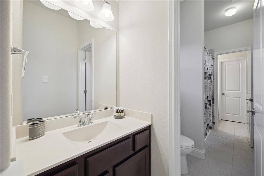 Jack and Jill bathroom.