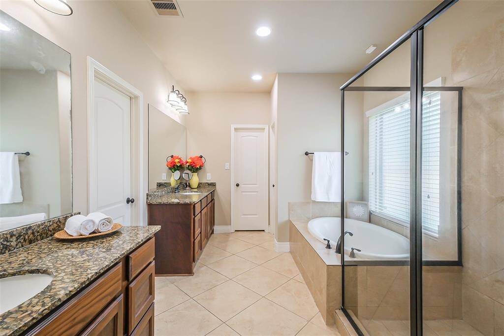 Tub and separate walk in shower