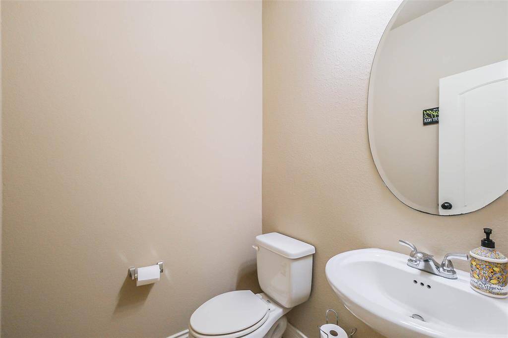 Half bathroom downstairs