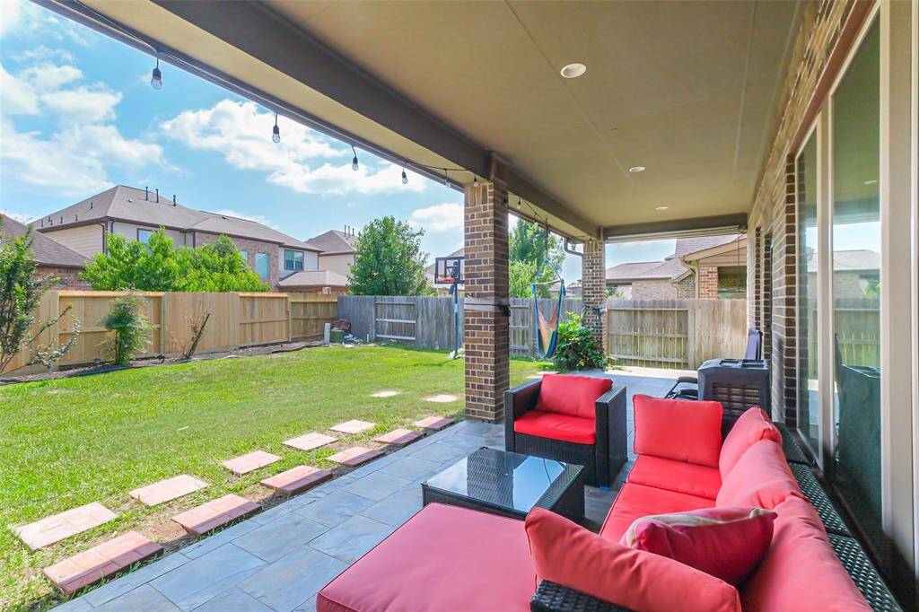 Extended back yard patio