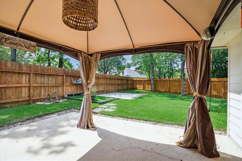 Large backyard