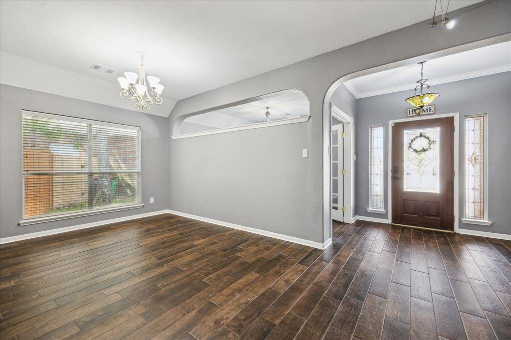 Formal Dining with View of Front Entry