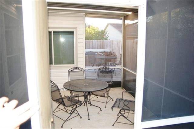 Screened in porch.