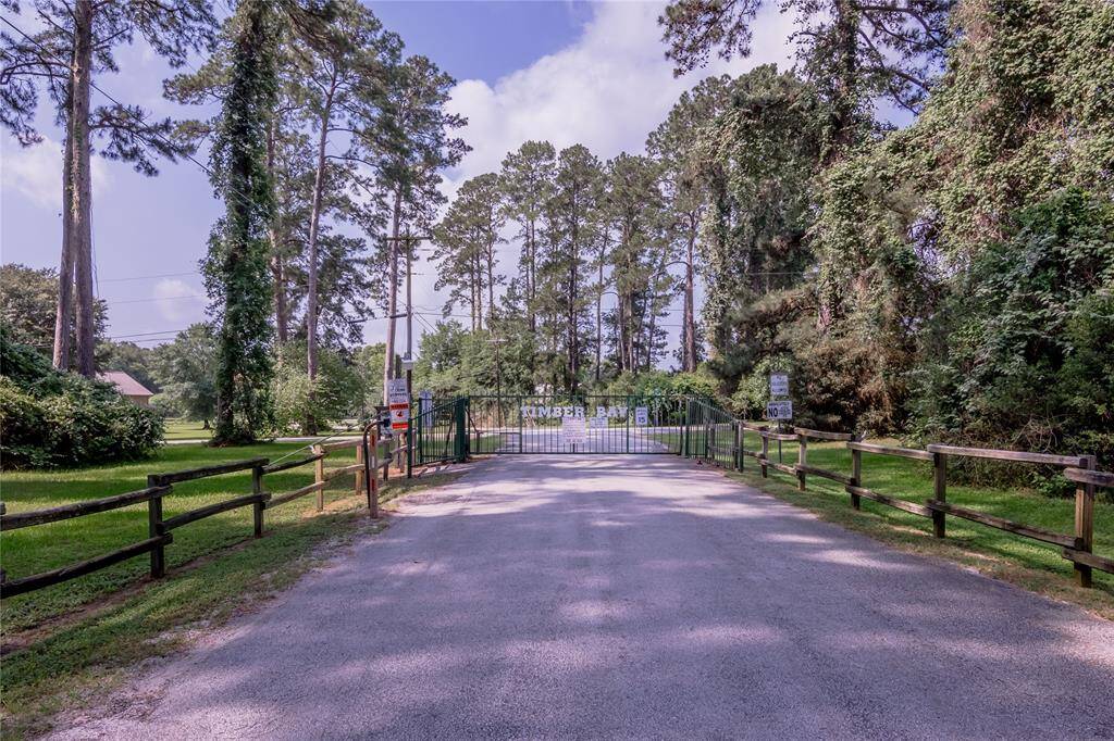 Entrance gate to subdivision