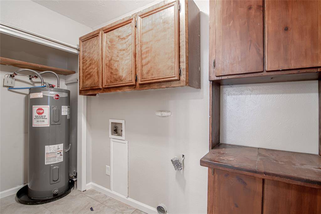 Utility room and pantry combo.