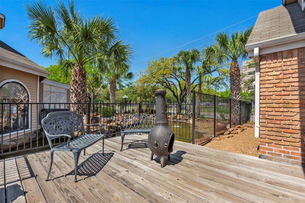 Enjoy the perfect blend of entertainment and relaxation on the spacious deck just outside the clubhouse.